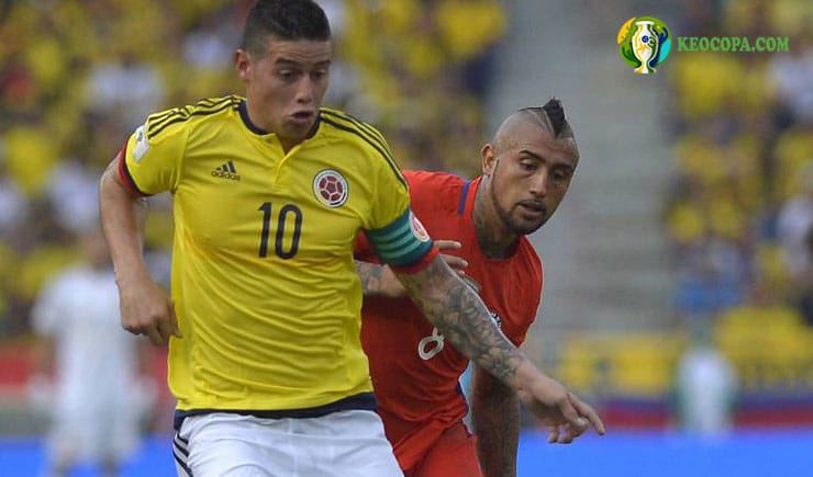 Trực tiếp bóng đá Colombia vs Chile
